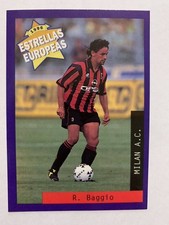 Panini 1996 Roberto Baggio Soccer Card AC Milan No.1 Rookie Ungraded. rookie card picture