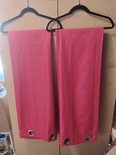 Eclipse Blackout Thermal Grommet Curtains Raspberry 63"x 42" 4 Panels GUC