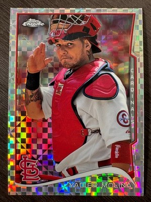 2014 Topps Chrome X-Fractors #16 Yadier Molina Xfractor Refractor