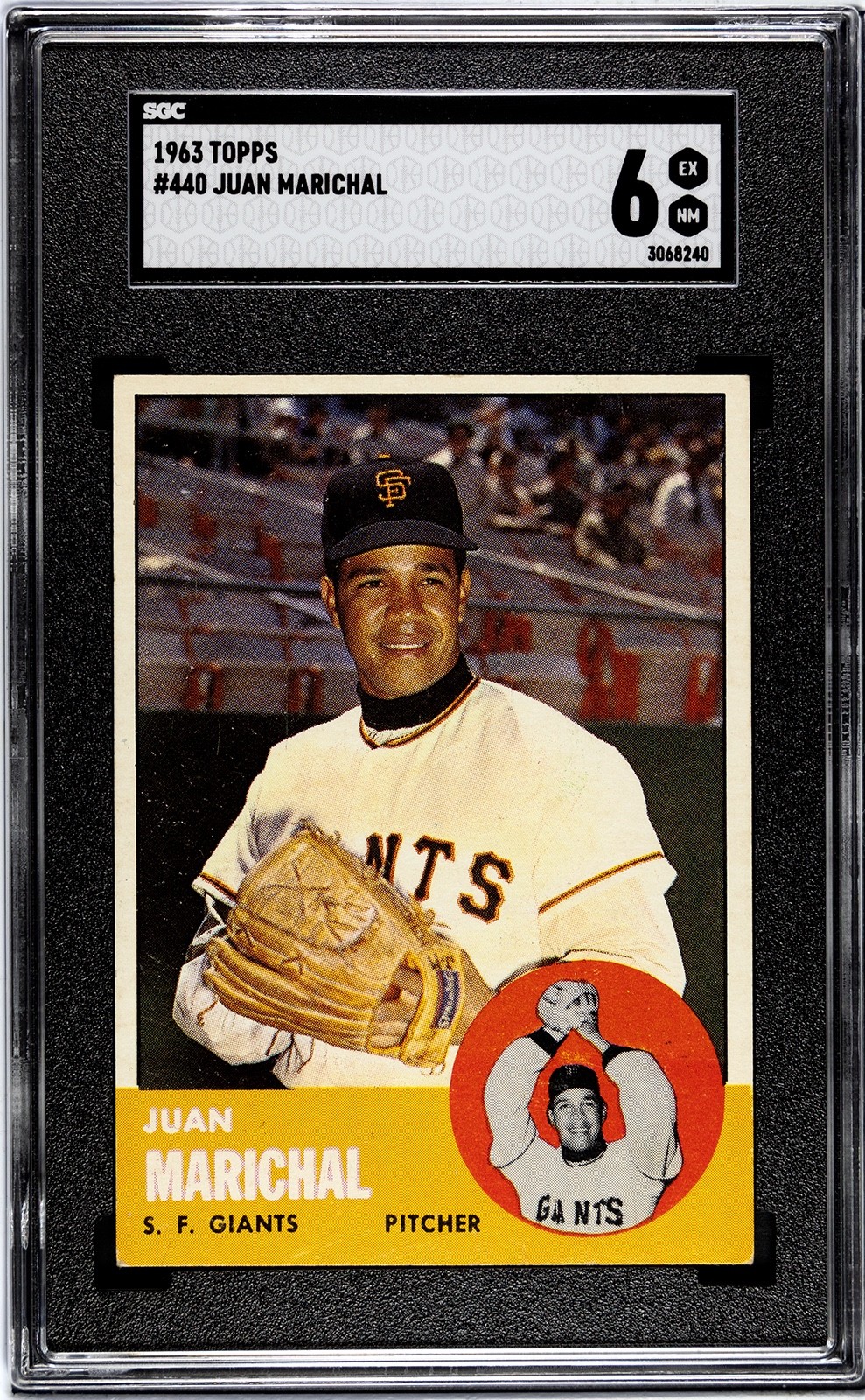 1963 Topps - Juan Marichal #440, SGC 6