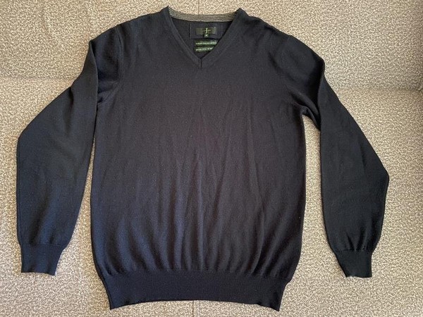 Men Jasper Conran Sweater Navy Wool 38 / M / 46