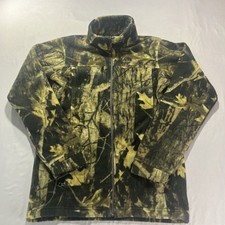Columbia Camouflage Fleece Jacket Full Zip Size Youth XL