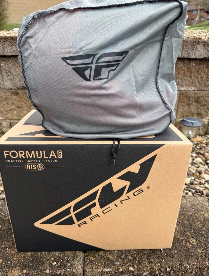 Fly Racing Formula CP Slant Off Road Helmet Matte Red Black White Adult Medium - Image 2 of 4