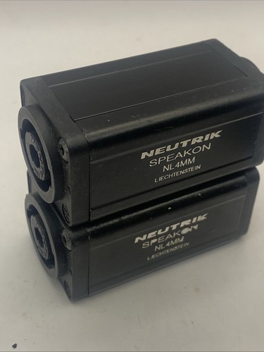 2 Neutrik NL4MM SpeakON Coupler. V45