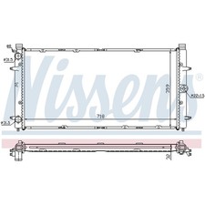 1X NISSENS RADIATOR ENGINE COOLING FOR VW 701121253D NEW