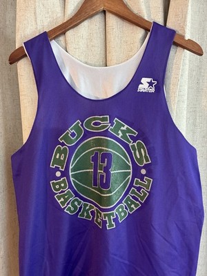 VTG Starter Milwaukee Bucks Recersible Warmup Jersey Glenn Robinson Adult 48 (L)