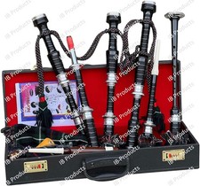 Full Size Traditional Great Highland Bagpipe Mackenzie Black Rosewood with Box