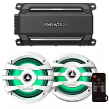 Kenwood KAC-M5024BT Marine Amp with 6.5" Coaxial Speakers