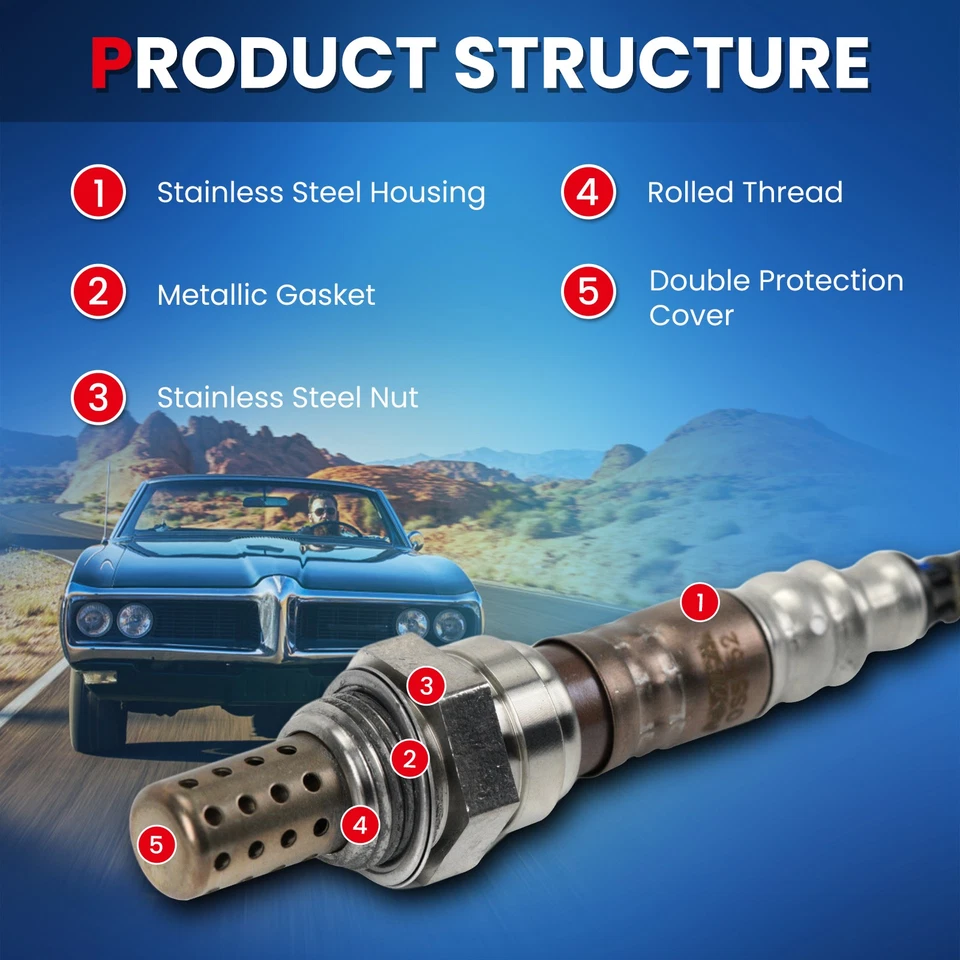 Sensor de oxígeno 2x para 94-03 Chevrolet GMC Buick Cadillac Oldsmobile Pontiac Isuzu Foto 4 de 4