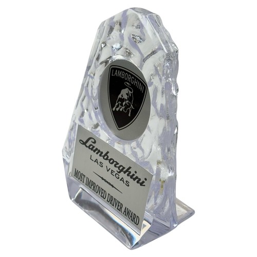 LAMBORGHINI Most Improved Driver Las Vegas Award Trophy & Logo Poker Chip 2009 - Picture 5 of 10