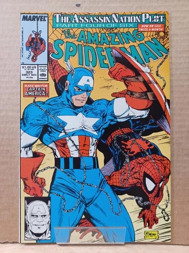 Amazing Spider-Man #323 Marvel (1989) Todd McFarlane Captain America VF/NM [M1]