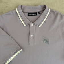 Psycho Bunny Elliot Performance Pique Polo Lavender Grey Men 2XL 8 NWOT 128