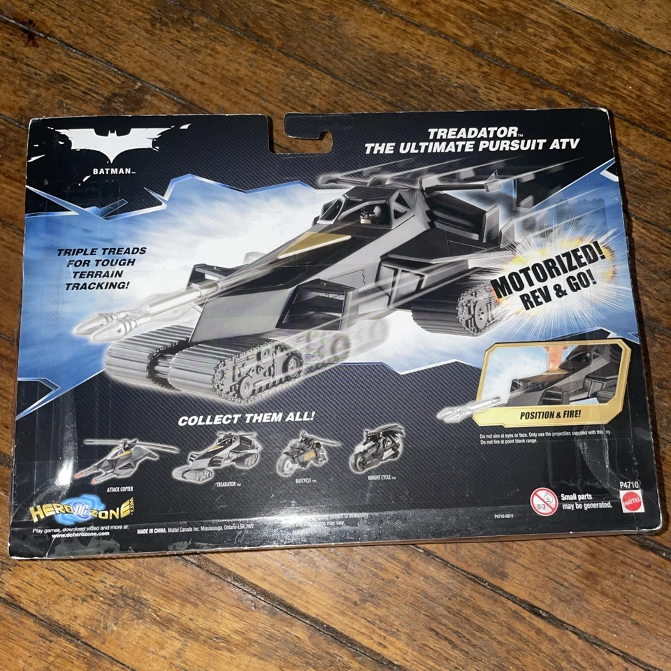 Batman Treadator Motorizado Rev & Go Nuevo en Paquete Sellado Foto 2 de 2