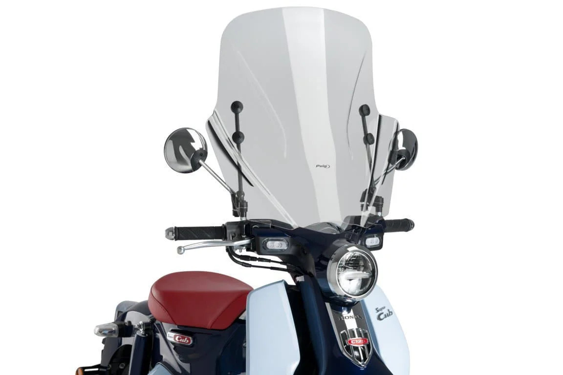Puig Windshield T.X. Screen | Clear | Honda Super Cub C125 2018>Current