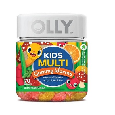 Olly Kids Multivitamin Sour Fruity Punch Gummy Worms