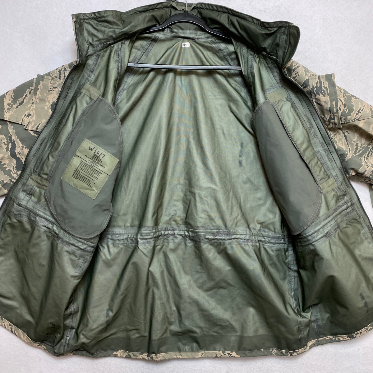 USAF APECS Parka Jacket Mens Medium Long Digital Stripe Gore-Tex