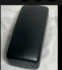 VERSACE BLACK HARD LEATHER CLAMSHELL SUNGLASSES EYEGLASSES CASE 160mmx70mmx55mm