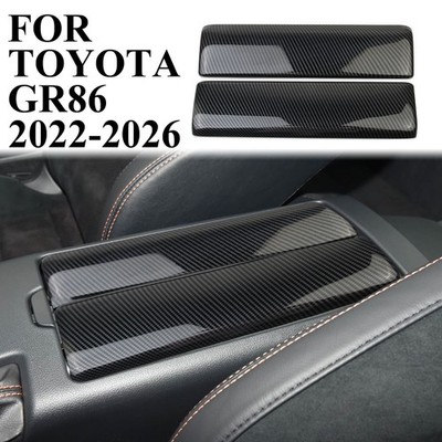 Carbon Fiber style  Interior Center Console Armrest Cover Trim for Toyota GR86
