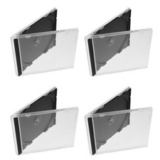 5 Pcs Cd Plastic Sleeves Mini Case Boxes Storage Jewel Replacement Cases