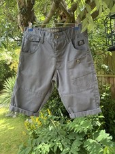 CENTERED 28 / 14 Pocketed Shorts Charcoal Grey Buttoned Fly Belt Loops no Belt