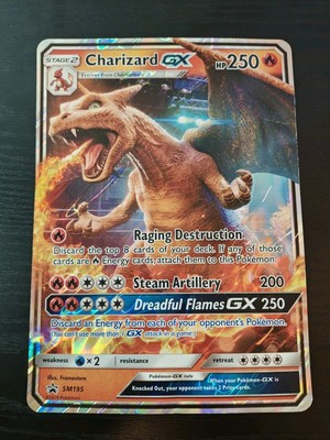 Oversized Pokemon Card Charizard GX SM195 Jumbo | eBay