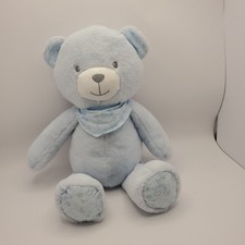 Bass Pro Shops Teddy Bear Baby Blue Plush 14” Scarf Moon Stars Stuffed Animal