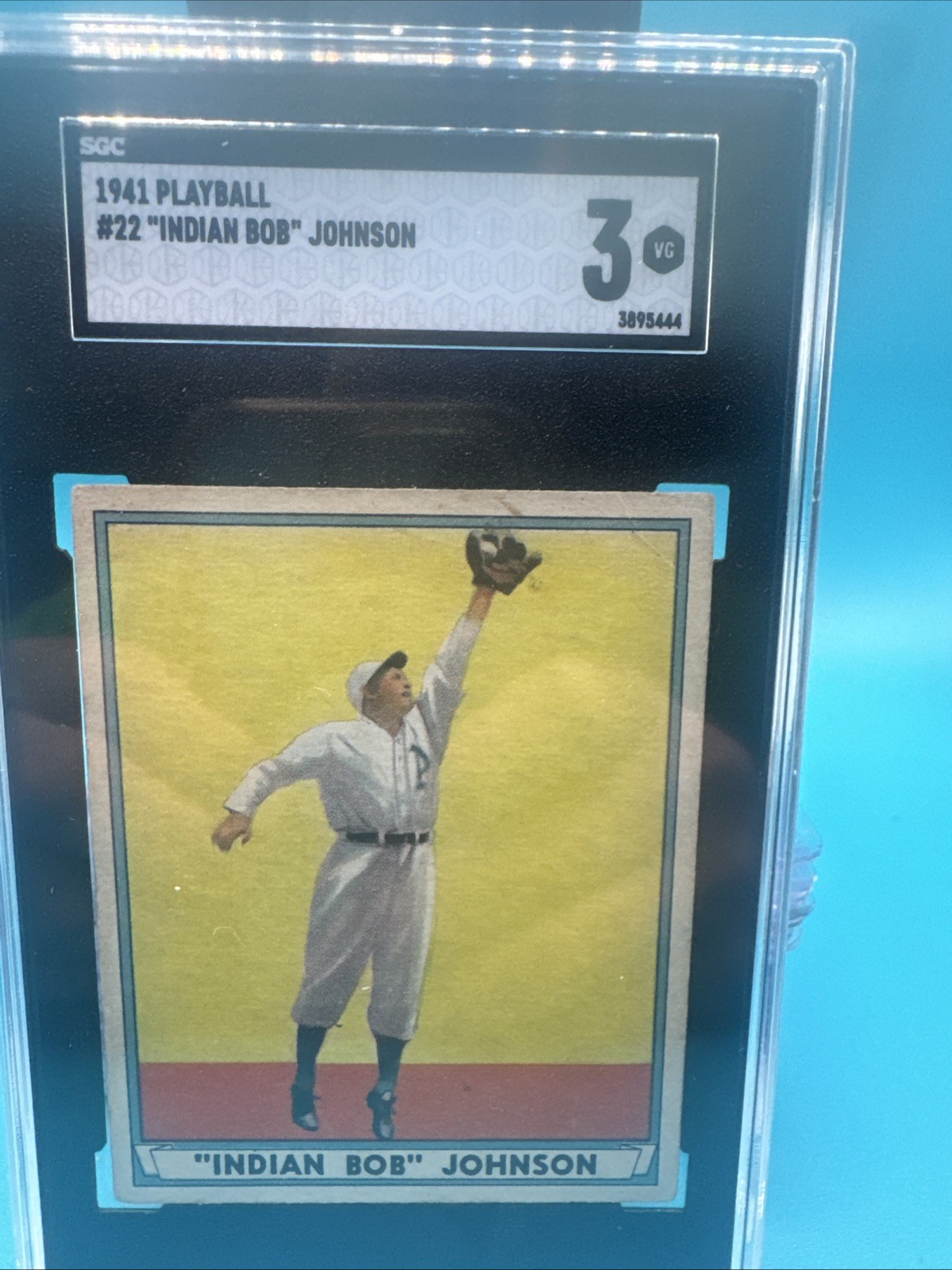 1941 Play Ball (R336) #22 Indian Bob Johnson SGC 3 Philadelphia Athletics New