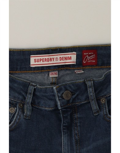 Jeans skinny donna SUPERDRY W28 L30 blu navy cotone DE85 - Foto 3 di 3