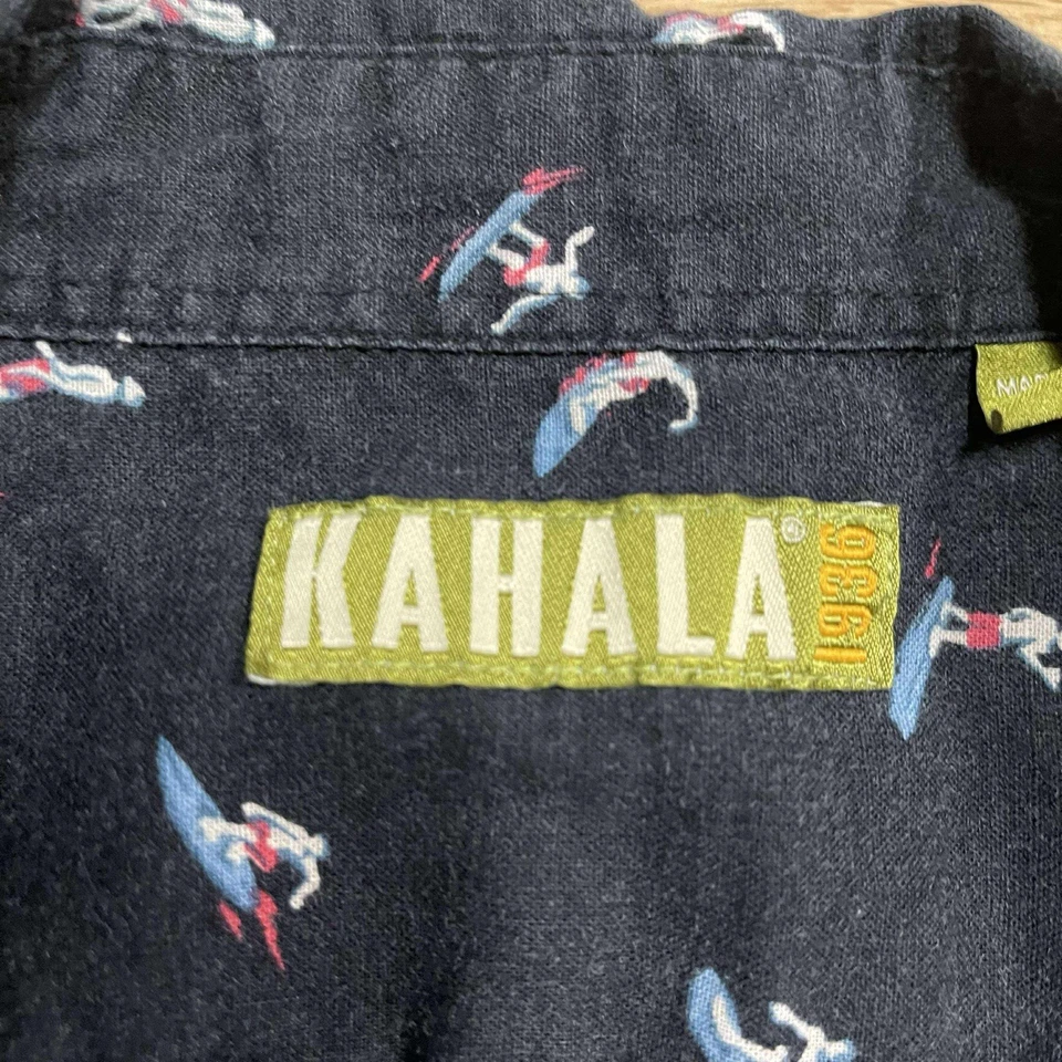 Camisa Kahala Para Hombres XL Surf Aloha Abotonada Manga Corta Estampado Playa Foto 2 de 4