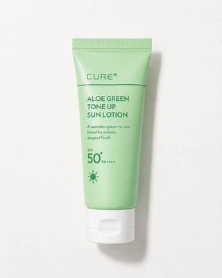 [Korea] KJM Aloe - CURE Alpha Aloe Green Tone-Up Sun Lotion SPF50 PA