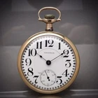 Antique Old Railroad Pocket Watch Waltham Crescent St. 21J Adjusted Gold Filled