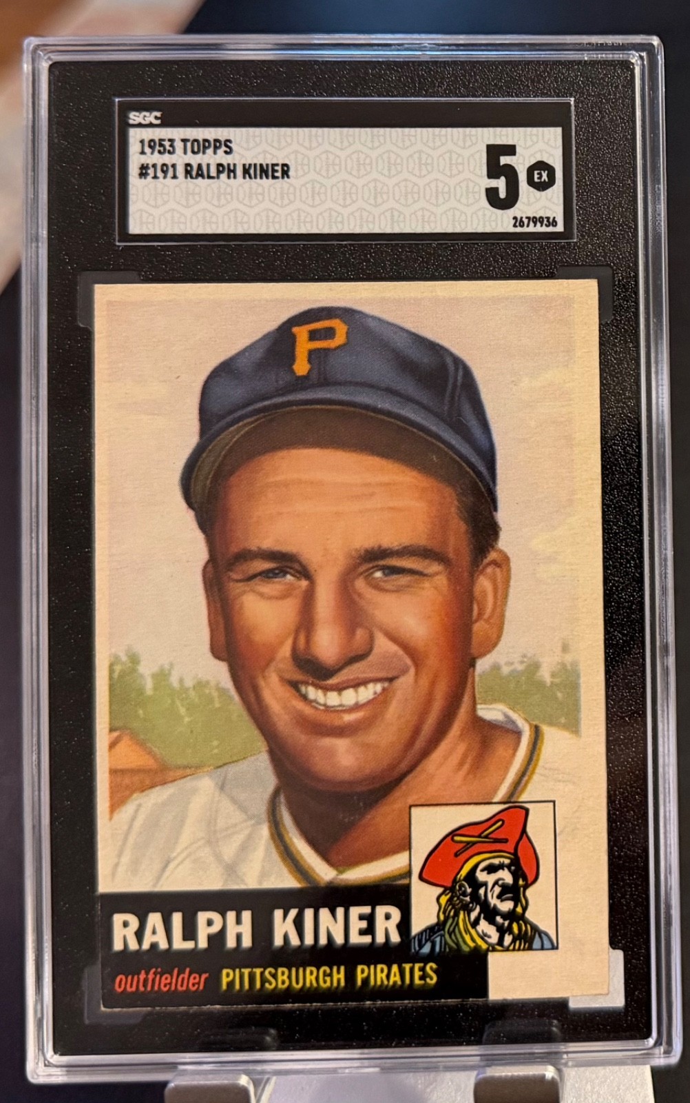 1953 Topps #191 Ralph Kiner SGC 5