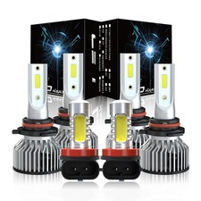 For Toyota RAV4 Sport Utility 2013 2014 2015 LED Headlight Fog Light Bulbs White
