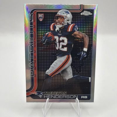 2025 Topps Chrome - Rookies TreVeyon Henderson #328 Lightboard Logo Refractor...