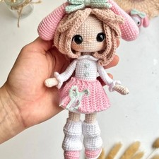 Emi Crochet Doll, Handmade Crochet Amigurumi Doll Gift, Amigurumi Crochet