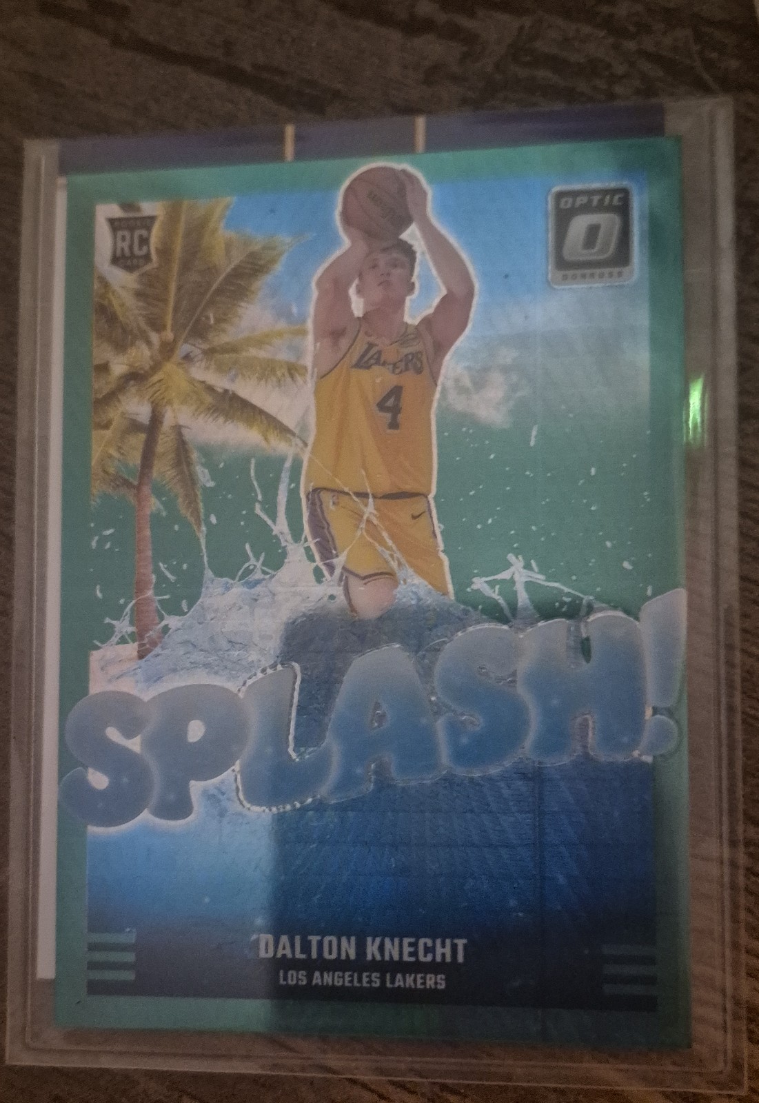 2024-25 Panini Donruss Optic - Splash! Dalton Knecht #12 Green Hyper Prizm /249