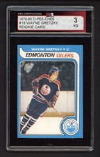1979-80 OPC #18 WAYNE GRETZKY ROOKIE CARD KSA 3 VG. rookie card picture