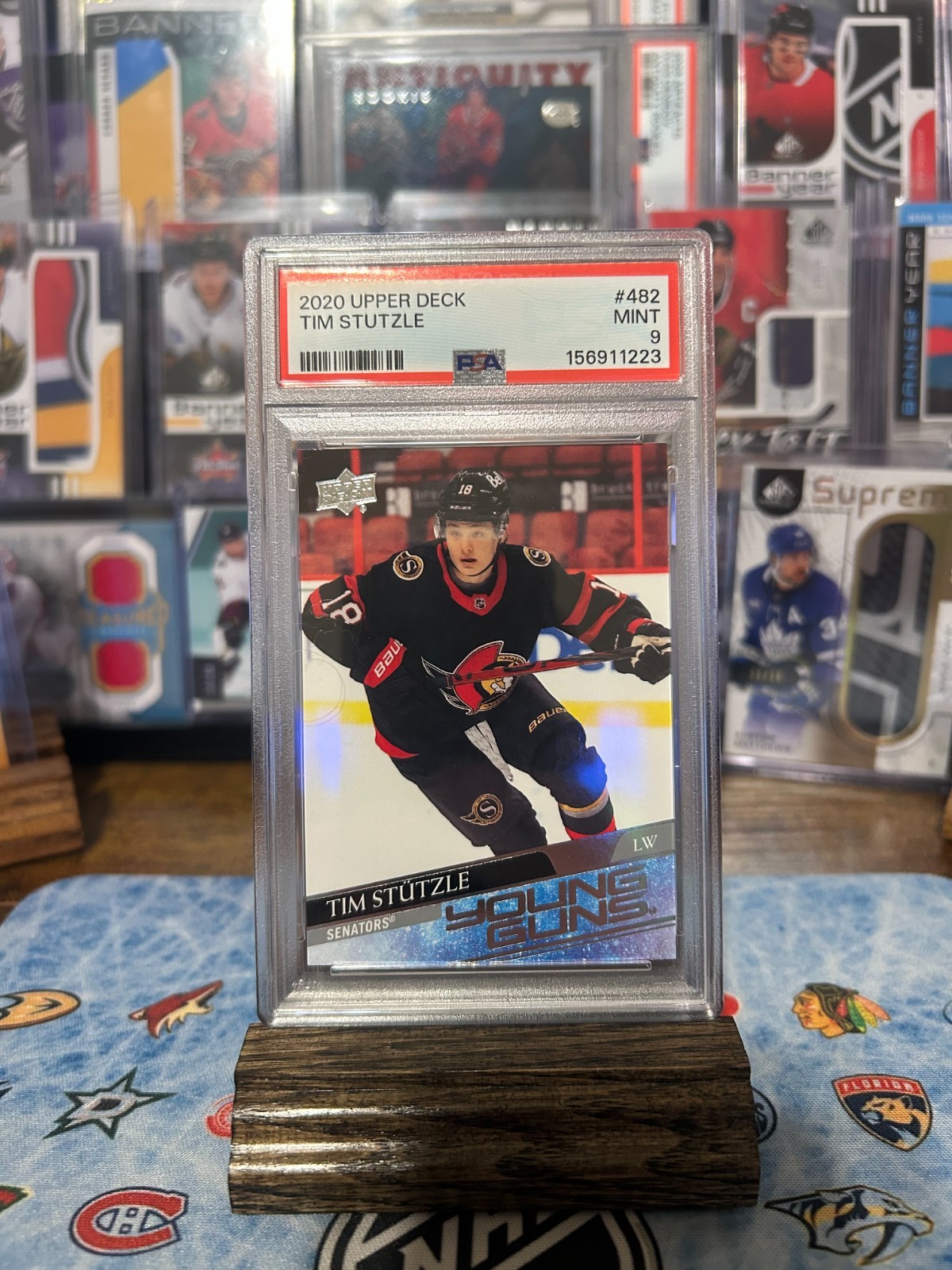 TIM STUTZLE YOUNG GUNS 2020-21 UPPER DECK SERIES 2 #482 PSA 9 MINT