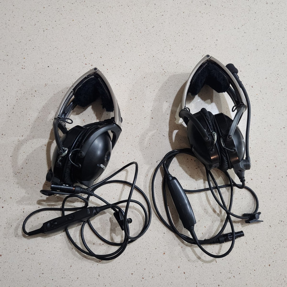 Two Bose X Aviation A10 Lemo Plug ANR Headset AHX-34-01 (SEE