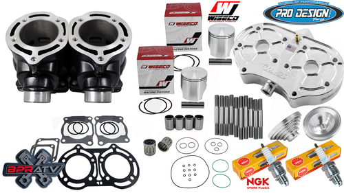 Banshee BPRATV 66mm Big Bore 409 Sneaker Stroker Crank Wiseco Pistons Cool Head - Afbeelding 2 van 24
