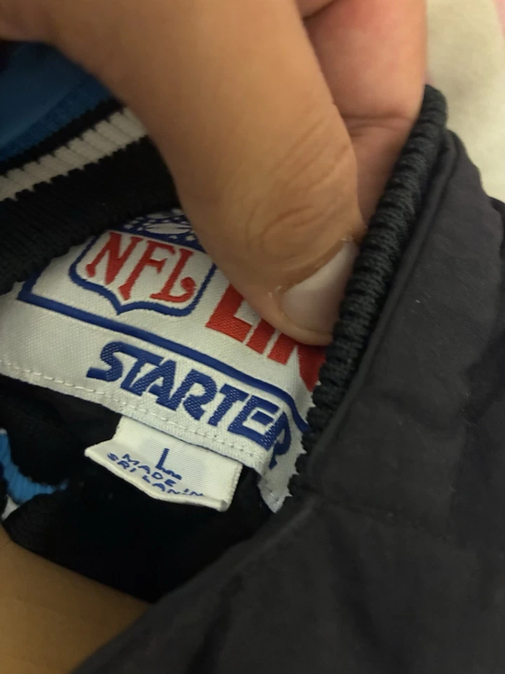 Chaqueta de inicio vintage Carolina Panthers Foto 3 de 3