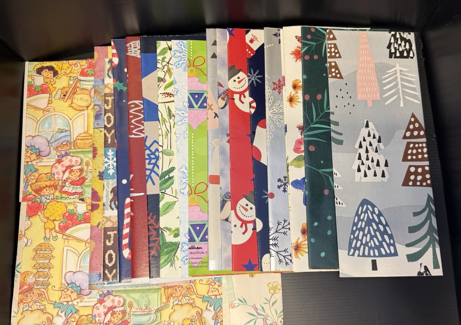 Assorted Gift Wrapping Paper-Various Designs, Various Sizes