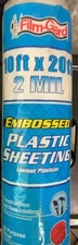 Film Gard 10 Ft X 20 FT -2 MIL Embossed Plastic Sheeting Construction And Remode
