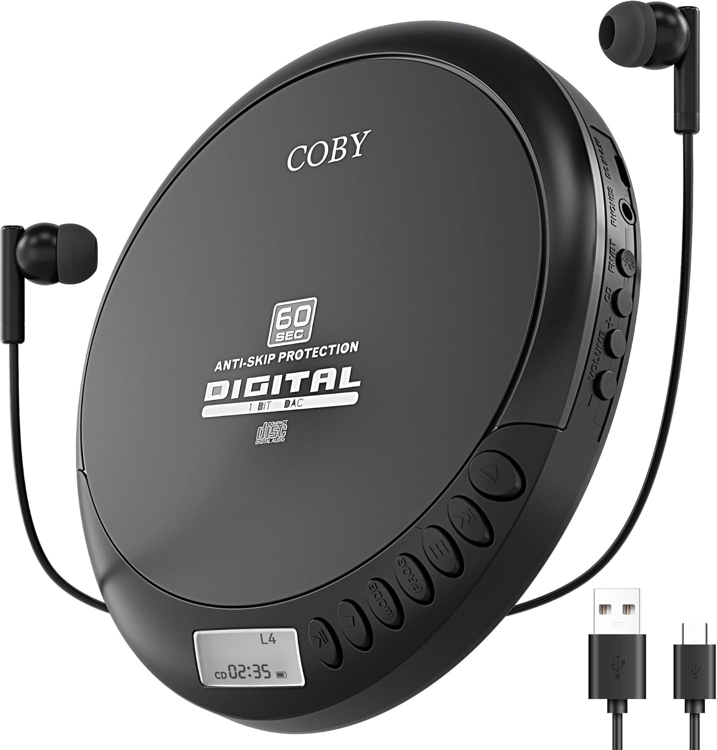 With Headphones, Fm Radio And Mp3 Compatible, Lcd Display, 6