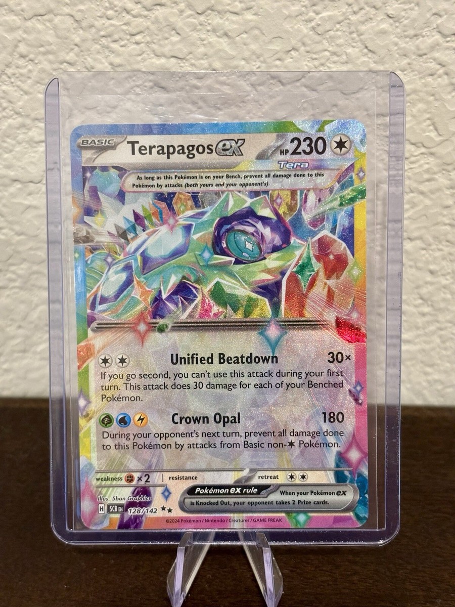 128 142 pokemon card Amazon.com: Pokemon - Terapagos ex 128/142 main image 0