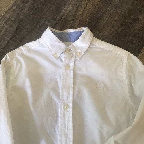 BOYS SHIRT SIZE 6 BY CHAPS WHITE BUTTON UP - Picture 2 of 5
