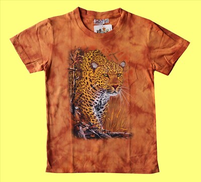 Kinder T-Shirt Leopard,Gr. 98/104, 116/122, 134/140 Raubkatze Jaguar Safari Zoo