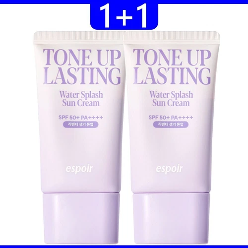 1+1 Espoir Water Splash Sunscreen Tone Up Lasting Sun cream 50 ml SPF 50+ PA++++