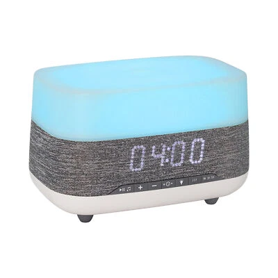 Laser Ambient Diffuser Clock Radio w/ Bluetooth Speaker & LED Light - image 1 of 4