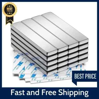 FINDMAG 20 Pack Powerful Strong Neodymium Magnets Rare Earth Lifting Magnets 60x10x3mm..